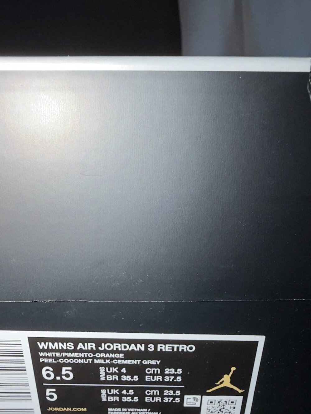 NEW Air Jordan 3 Retro Orange Peel Women's Sz 6.5 DS